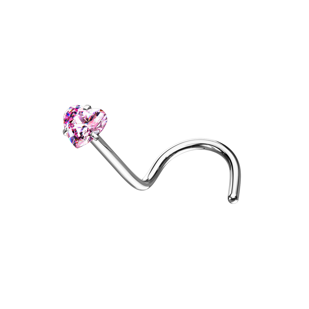 Roma Top, piercing de nariz en forma de corazón (vista 4)