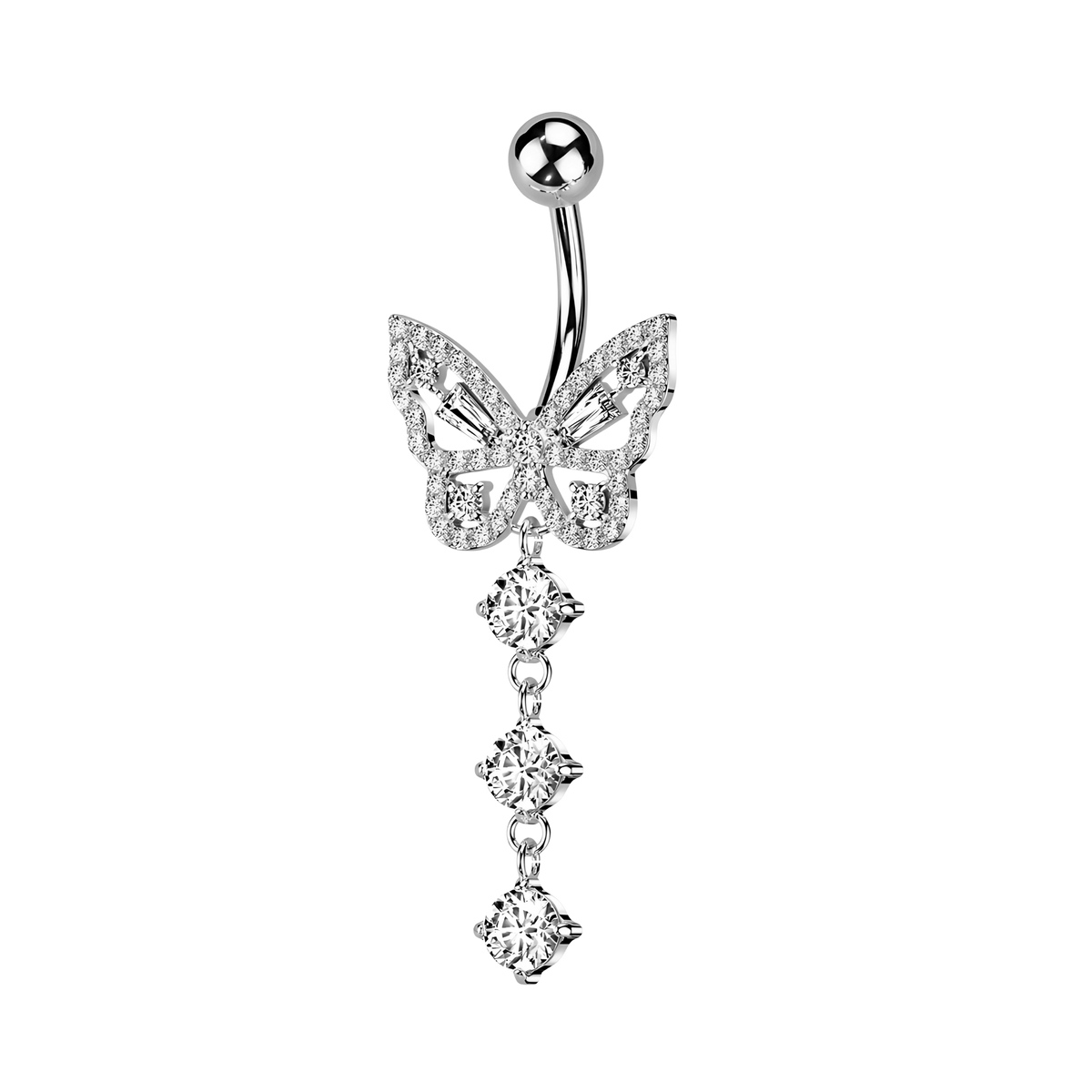 Josephina, piercing de ombligo en forma de mariposa (vista 3)
