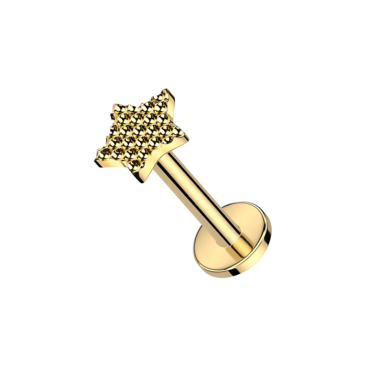 Diamond Star, piercing labret en forma de estrella