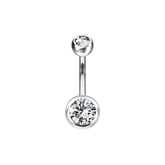 DOBLE SHINY PLATEADO OMBLIGO