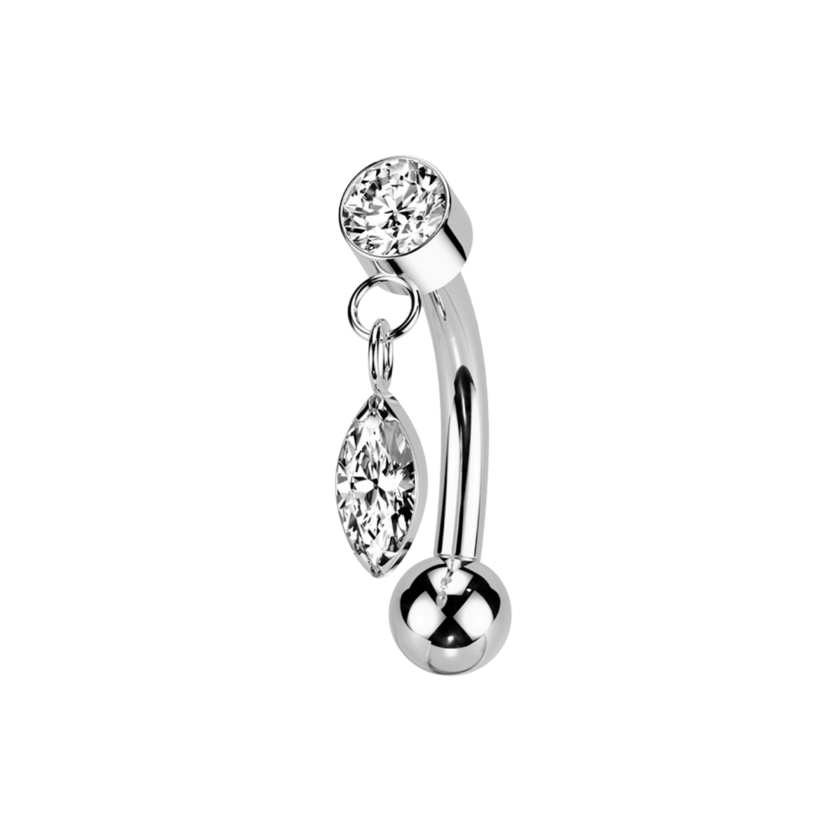 Shiny Chain Banana, banana para piercing (vista 2)