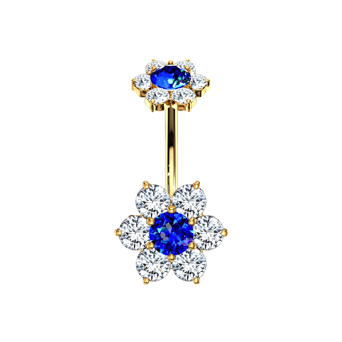 Etherea, piercing de ombligo en forma de flor
