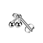 Cherry Stud, piercing labret en forma de cereza (vista 2)
