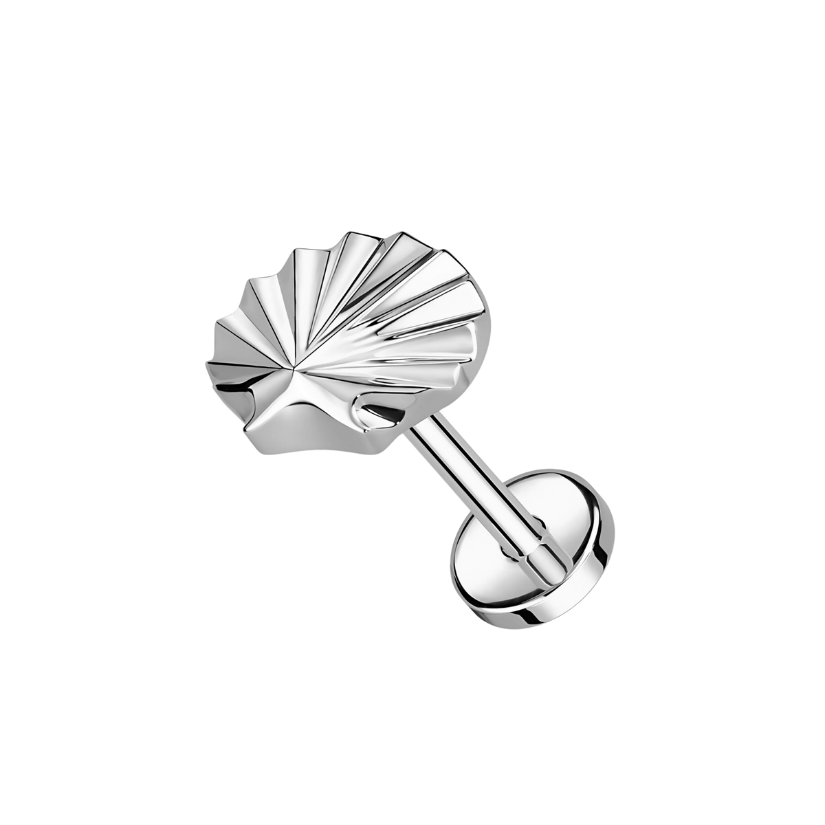 Shell, piercing labret en forma de concha (vista 2)