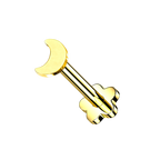 Moon Stud, piercing labret en forma de luna